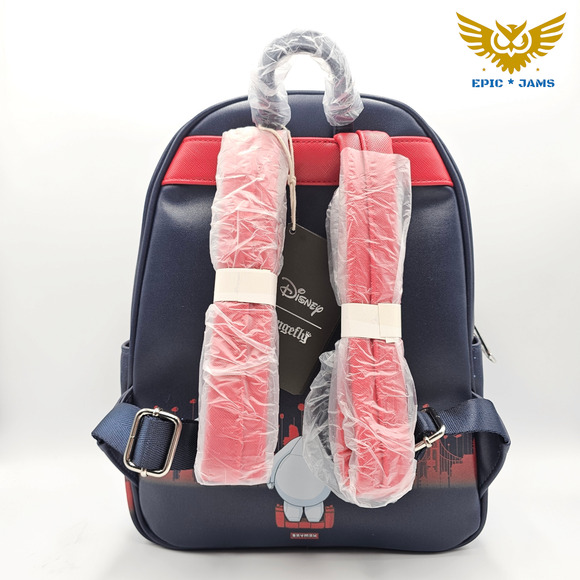 Loungefly Disney Big Hero 6 Baymax City Blue Red Mini Backpack Bag New - Picture 6 of 9
